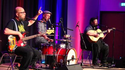 Bild: stg
Die Formation "D'Bavaresi" überzeugte am Freitag im Foyer der Kemnather Mehrzweckhalle.