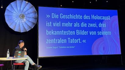 Bild: upl
Susanne Siegert folgen mehr als 250.000 Menschen auf Tik-Tok. Dort und auch auf Instagram klärt sie über den Holocaust auf.