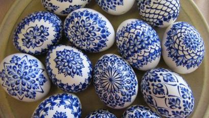 Bild: Petra Zeitler
Traditionelle Ostereier aus Tschechien im Freilandmuseum Oberpfalz.