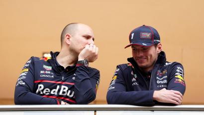 Bild: David Davies/PA Wire/dpa
Gianpiero Lambiase (l) wird Red Bull und Max Verstappen verlassen. (Archivbild)