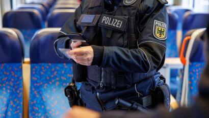 Bild: Daniel Karmann/dpa
Auch in Zügen werden Fahrgäste nahe der Grenze zu Österreich oft von Bundespolizisten kontrolliert. (Symbolbild)