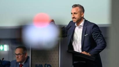 Bild: Hendrik Schmidt/dpa
„Wir müssen es alleine schaffen“, sagte AfD-Spitzenkandidat Ulrich Siegmund.