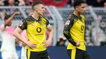 Bild: Bernd Thissen/dpa
Frust beim BVB: Schlotterbeck und Bellingham nach dem Gegentor.