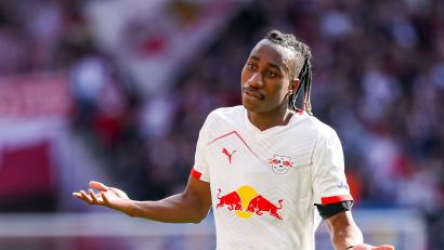 Bild: Jan Woitas/dpa
Yan Diomande erlöste Leipzig mit der Führung.