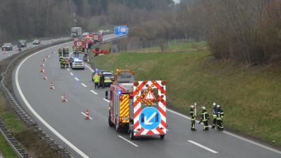 Bild: Elisabeth Dobmayer 
Auf der A 6 hat sich zwischen Pleystein und Waidhaus ein Unfall ereignet.