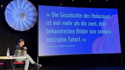 Bild: upl
Susanne Siegert folgen mehr als 250.000 Menschen auf Tik-Tok. Dort und auch auf Instagram klärt sie über den Holocaust auf.