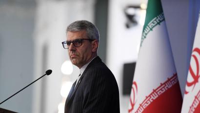 Bild: Shadati)/XinHua/dpa
Der Sprecher des iranischen Außenministeriums gibt Einblicke in die Verhandlungen. (Archivbild)