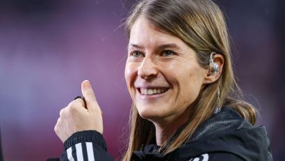 Bild: Jan Woitas/dpa
Marie-Louise Eta steht vor großen Aufgaben bei Union Berlin. (Archivbild)