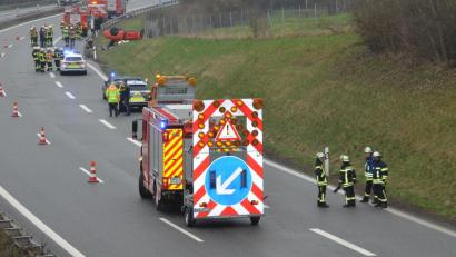 Bild: Elisabeth Dobmayer 
Auf der A 6 hat sich zwischen Pleystein und Waidhaus ein Unfall ereignet.