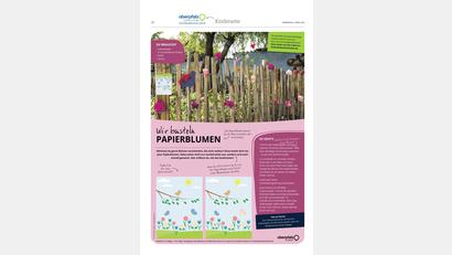 Bild: Oberpfalz Medien
Wir basteln Papierblumen.