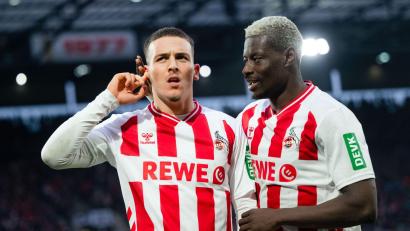 Bild: Marius Becker/dpa
Erzielten je vier der jüngsten 13 Kölner Treffer: Said El Mala (links) und Ragnar Ache (Archivbild).