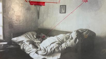 Bild: Staatsarchiv Amberg
In diesem Bett wurde der Ermordete aufgefunden.