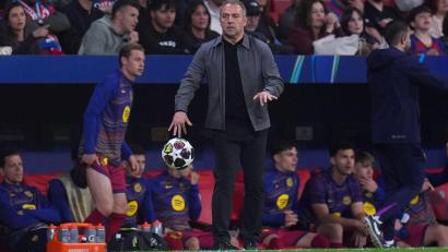 Bild: Manu Fernandez/AP/dpa
Hansi Flick und der FC Barcelona monieren die Schiedsrichter-Leistungen.