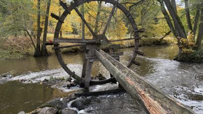 Bild: Gabi Schönberger
Demnächst wird das 25 Jahre alte Schöpfrad an der Waldnaab abgebaut und repariert. Es befindet sich in einem sehr schlechten Zustand. Mit dem Rotary-Club Stiftland und dem OWV Falkenberg kümmert sich die Marktgemeinde um das rund 40.000 Euro teure Vorhaben. Weitere Partner sind die Stadt Windischeschenbach, die Bayerischen Staatsforsten sowie die Landkreise Tirschenreuth und Neustadt/WN.