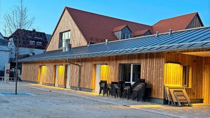 Bild: M. Bäumler
Der Betrieb im Stadtparkkiosk kann beginnen. Zunächst allerdings ohne den Biergarten.