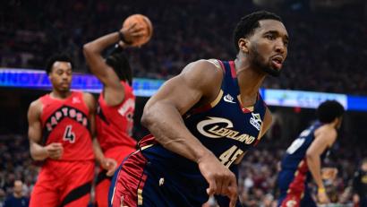 Bild: David Dermer/AP/dpa
Donovan Mitchell war der herausragende Akteur der Cleveland Cavaliers.