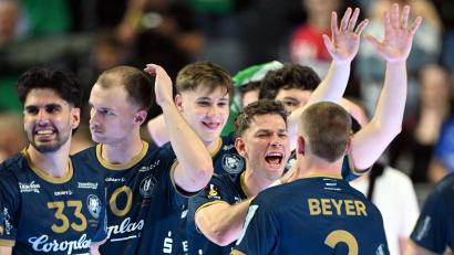 Bild: Federico Gambarini/dpa
Nach dem Halbfinal-Sieg gegen den SC Magdeburg scheint für den BHC alles möglich.