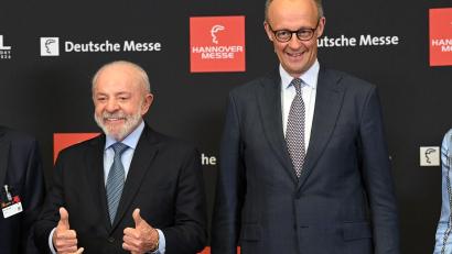 Bild: Julian Stratenschulte/dpa
Merz erhofft sich von der Hannover-Messe ein Zeichen der Zuversicht