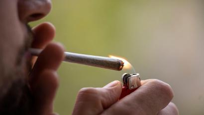 Bild: Hannes P Albert/dpa
Der 20-Jährige wirkte auf die Beamten erkennbar bekifft. (Symbolbild)