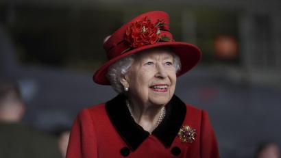 Bild: Steve Parsons/PA Wire/dpa
Die verstorbene britische Queen war für viele Künstler ein beliebtes Motiv. (Archivbild)