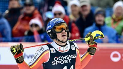 Bild: Jean-Christophe Bott/KEYSTONE/dpa
Slalomfahrer Anton Tremmel beendet seine Karriere. (Archivbild)