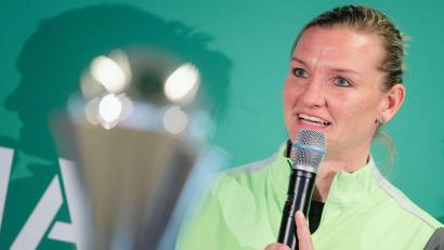 Bild: Marius Becker/dpa
Nimmt bald Abschied vom VfL Wolfsburg und hofft aufs Pokalfinale: Alexandra Popp. (Archivbild)