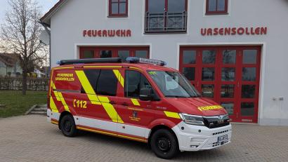 Bild: Jonas Sperber
Das neue Merzweckfahrzeug der Feuerwehr Ursensollen.