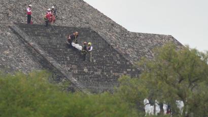 Bild: Eduardo Verdugo/AP/dpa
Teotihuacan ist eine der meistbesuchten Ausgrabungsstätten in Mexiko.
