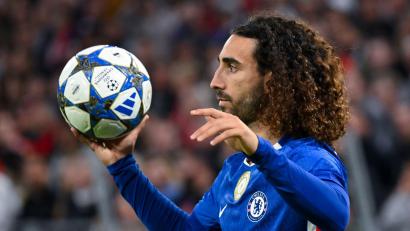 Bild: Sven Hoppe/dpa
Um ihn gibt es wieder Wirbel: Marc Cucurella. (Archivbild)