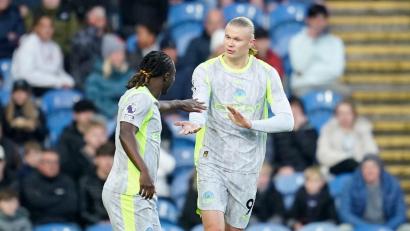 Bild: Dave Thompson/AP/dpa
Traf für Man City: Erling Haaland