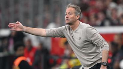 Bild: Federico Gambarini/dpa
Leverkusens Kasper Hjulmand hofft trotz Pokal-Aus auf Bayerns Europa-Erfolg.