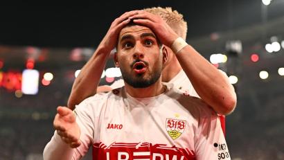 Bild: Tom Weller/dpa
Deniz Undav entfachte mit dem Ausgleich Euphorie beim Stuttgarter Publikum.