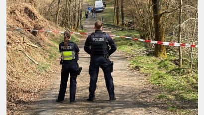 Bild: Berthold Stamm/dpa
In diesem Waldstück wurde der Kopf der getöteten Frau gefunden. (Archivbild)