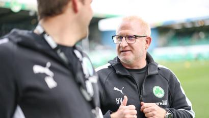 Bild: Daniel Löb/dpa
Heiko Vogel: Das Heimspiel gegen Darmstadt war „kein Kamillentee.“ (Archivbild)