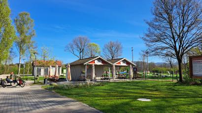 Bild: wel
Der Neunburger Stadtpark wird mit einem Multifunktionsgebäude noch attraktiver gestaltet.