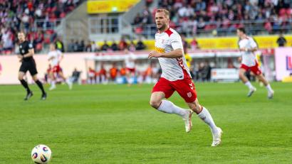 Bild: Sascha Janne
Eric Hottmann traf beim 5:2-Sieg in Rostock vier Mal für den SSV Jahn.