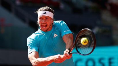 Bild: Pablo Garcia/AP/dpa
Erreichte die dritte Runde in Madrid: Alexander Zverev