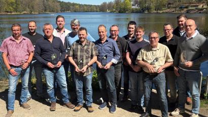 Bild: M.Donat
Andreas Insinger würdigte den Verdienst seiner Jubilare und seiner Mitarbeiter die in den Ruhestand verabschiedet wurden.