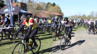 Bild: Ikom Stiftland
Viele Radfahrer gingen ab Schwarzenbach auf Tour.