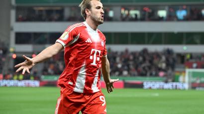 Bild: Federico Gambarini/dpa
Typisches Bayern-Bild: Harry Kane beim Torjubel. (Archivbild)