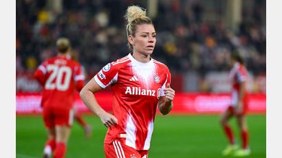 Bild: Sven Hoppe/dpa
Linda Dallmann und der FC Bayern treffen im Champions-League-Rückspiel auf Manchester United. (Archivbild)