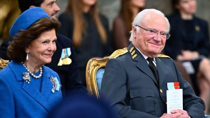 Bild: Anders Wiklund/TT News Agency/AP/dpa
Zu Ehren von Carl Gustaf gab es einen Gottesdienst in der Schlosskirche.