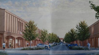 Bild: Konrad Rosner
Die Fassadengestaltung des neuen Fachmarkzentrum soll erhalten bleiben.