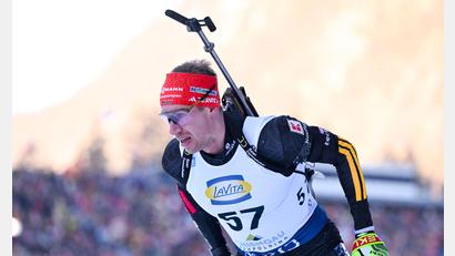 Bild: Sven Hoppe/dpa
Beendet seine Karriere als Biathlet: Johannes Kühn. (Archivbild)