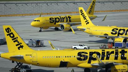 Bild: Joe Cavaretta/TNS via ZUMA Press Wire/dpa
Spirit Airlines steckte schon seit vergangenem August in einem Insolvenzverfahren. (Archivbild)