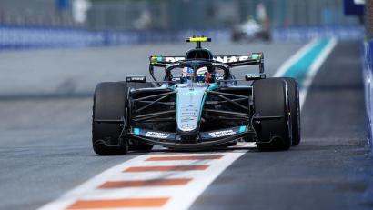 Bild: Rebecca Blackwell/AP/dpa
Kimi Antonelli geht von der Pole Position ins Miami-Rennen.