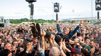 Bild: Daniel Karmann/dpa
Wie bei der Jubiläumsausgabe 2025 ist Rock im Park in diesem Jahr wieder ausverkauft. (Archivbild)
