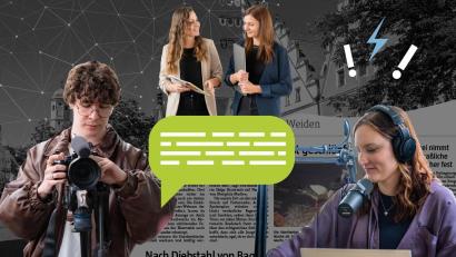 Grafik: Franka Eichl
Journalisten und Mediengestalter berichten für Oberpfalz-Medien aus den kreisfreien Städten Amberg und Weiden sowie den Landkreisen Amberg-Sulzbach, Neustadt/WN, Schwandorf und Tirschenreuth. Ebenso wichtig wie Artikel sind dabei inzwischen digitale Formate wie Videos und Podcasts.