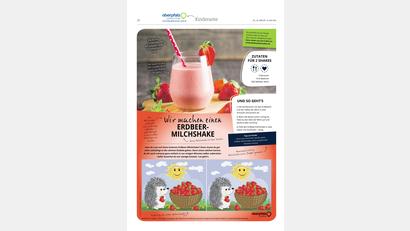 Bild: Oberpfalz Medien
Wir machen einen Erdbeer-Milchshake.