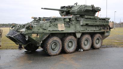 Archivbild: Alexander Pausch
Vom Stryker-Radpanzer hat die Vilsecker Brigade ihren Namen. Gut möglich, dass die enge Verbindung zur Stadt bald endet. Doch noch will man sich damit nicht abfinden.
